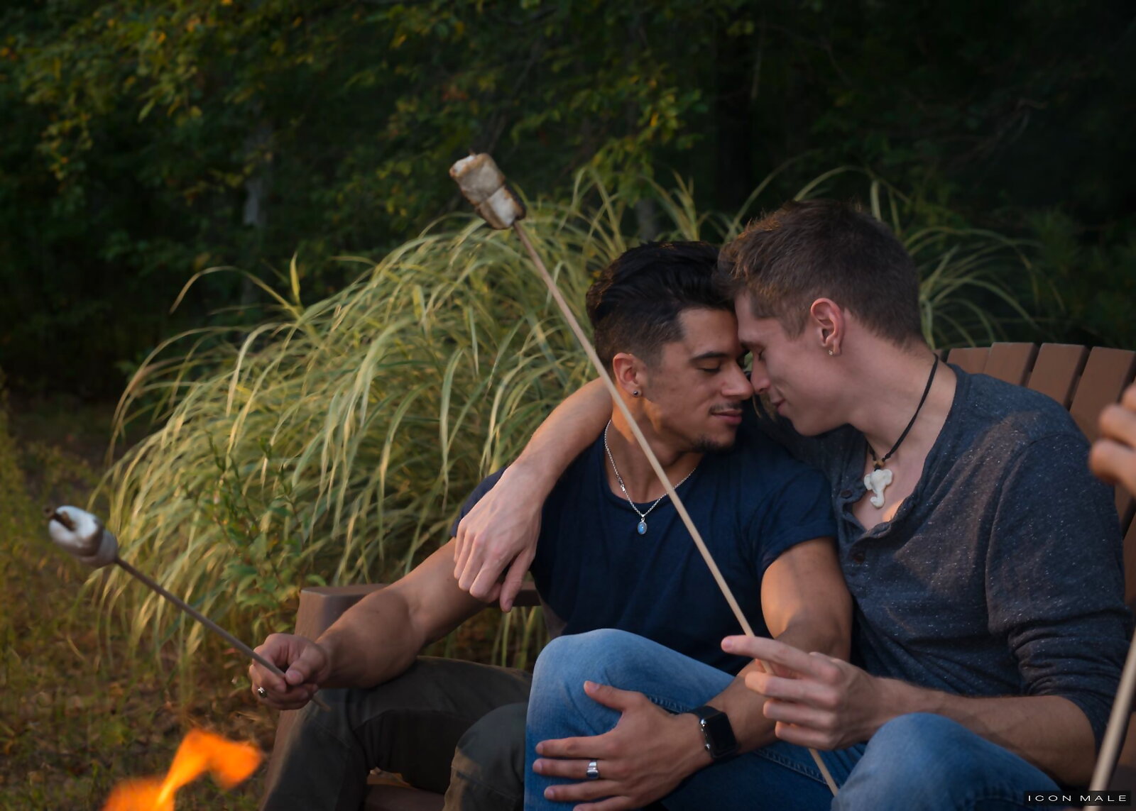Armond Rizzo and Troy Accola in soft trip on boat