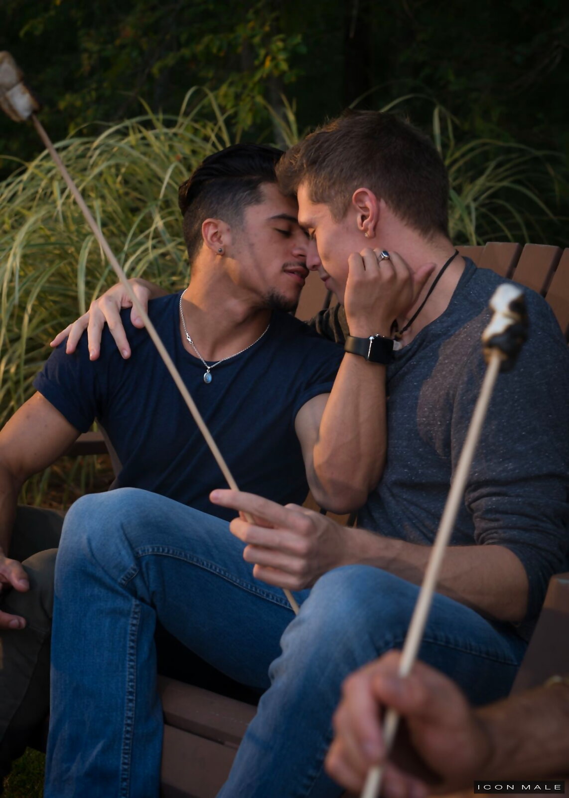 Armond Rizzo and Troy Accola in soft trip on boat